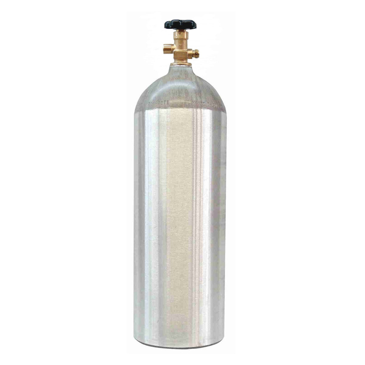 Thunderbird CO2 Cylinder, 10 lb, Sherwood Valve, No Handle, Empty