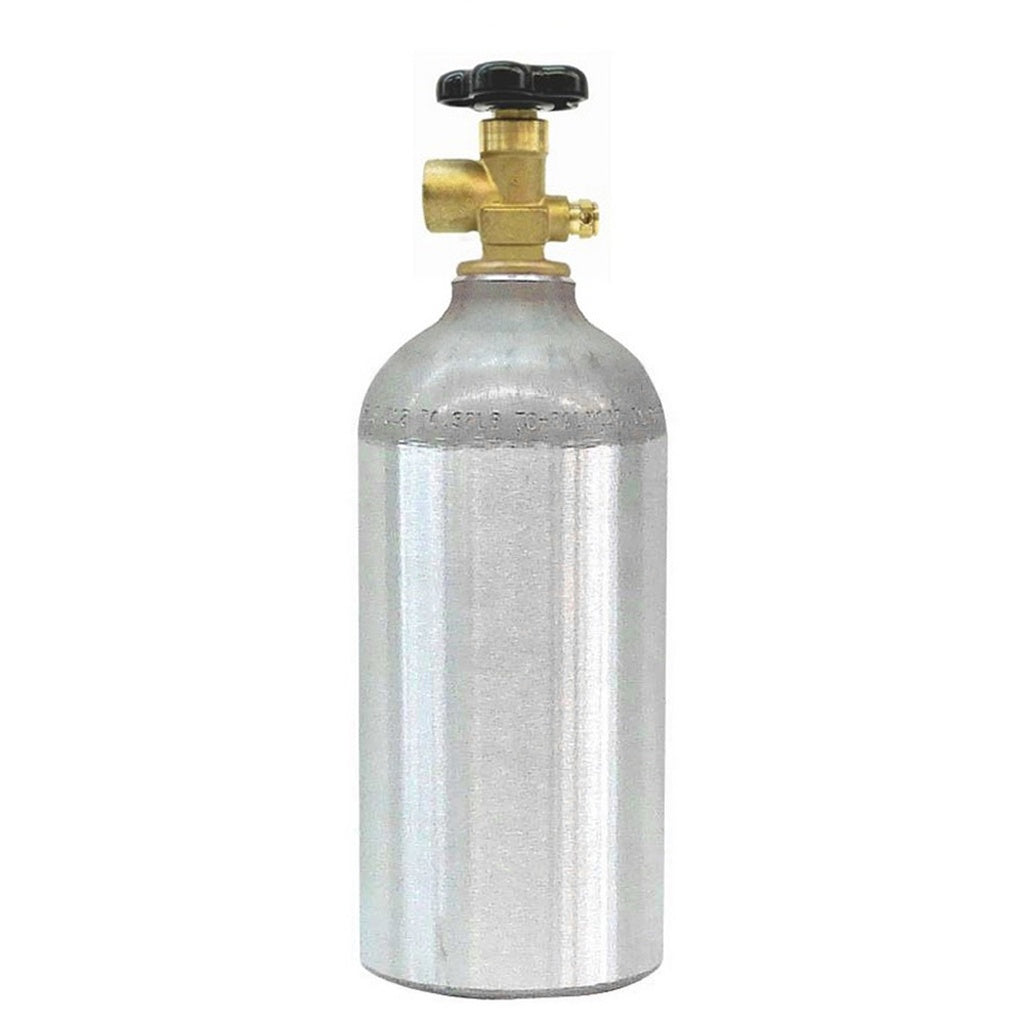 Thunderbird Nitrogen Cylinder, 2.5 lb, Sherwood Valve, No Handle, Empty