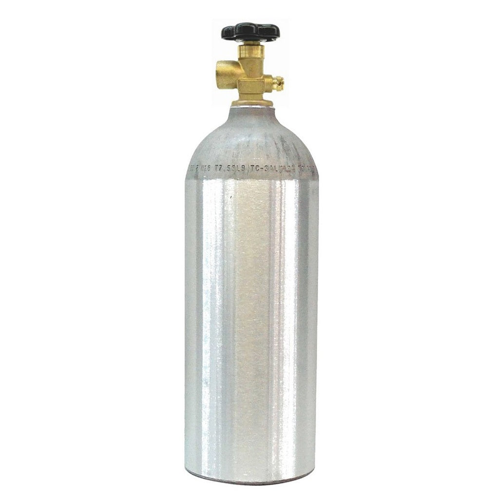 Thunderbird Nitrogen Cylinder, 5 lb, Sherwood Valve, No Handle, Empty