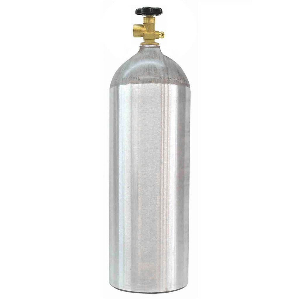 Thunderbird Nitrogen Cylinder, 10 lb, Sherwood Valve, No Handle, Empty