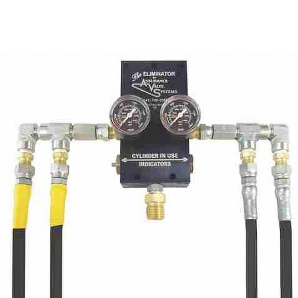 Assurance Valve Eliminator CO2 Auto Changeover with Hoses, 4 Cylinders