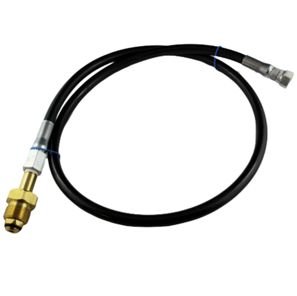 Assurance Valve HP Hose - For Nitrogen Eliminator, 4'L (Blk)