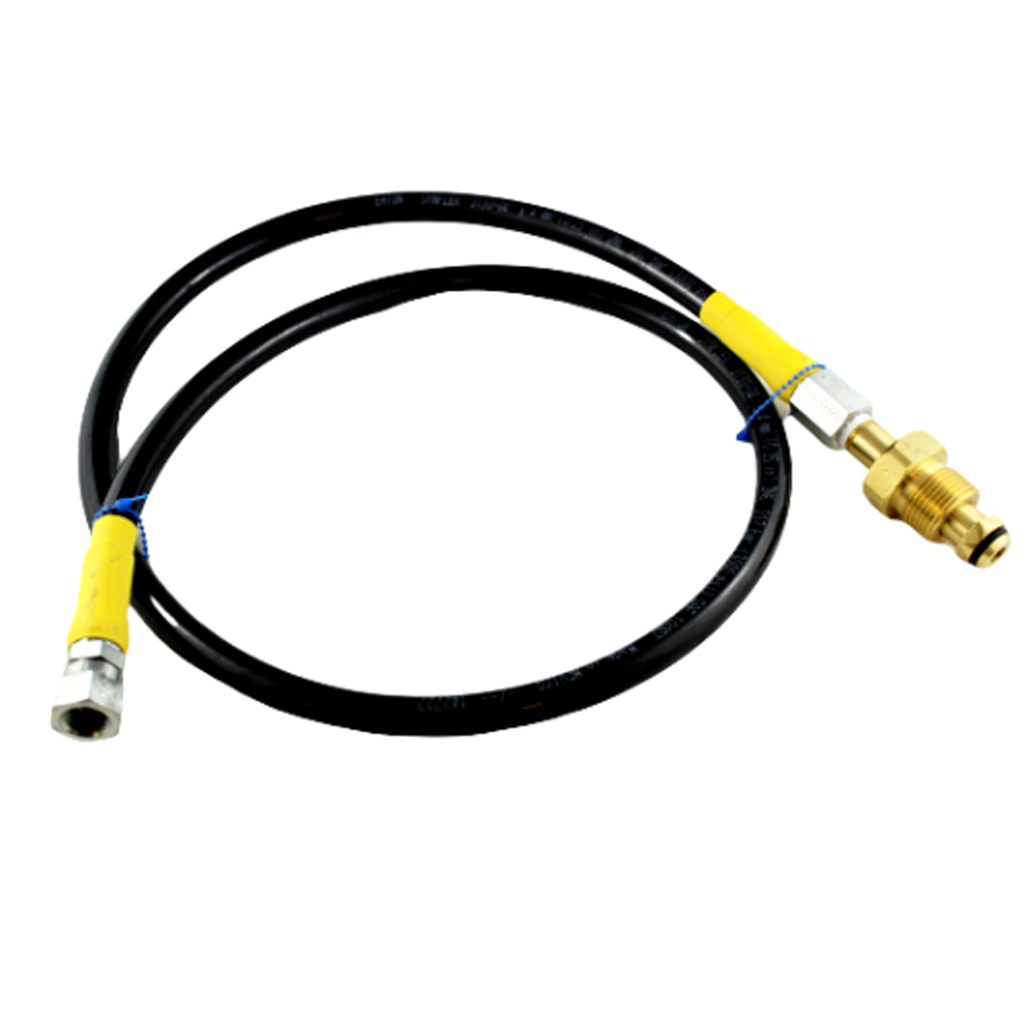 Assurance Valve HP Hose - For Nitrogen Eliminator, 4'L (Ylw)