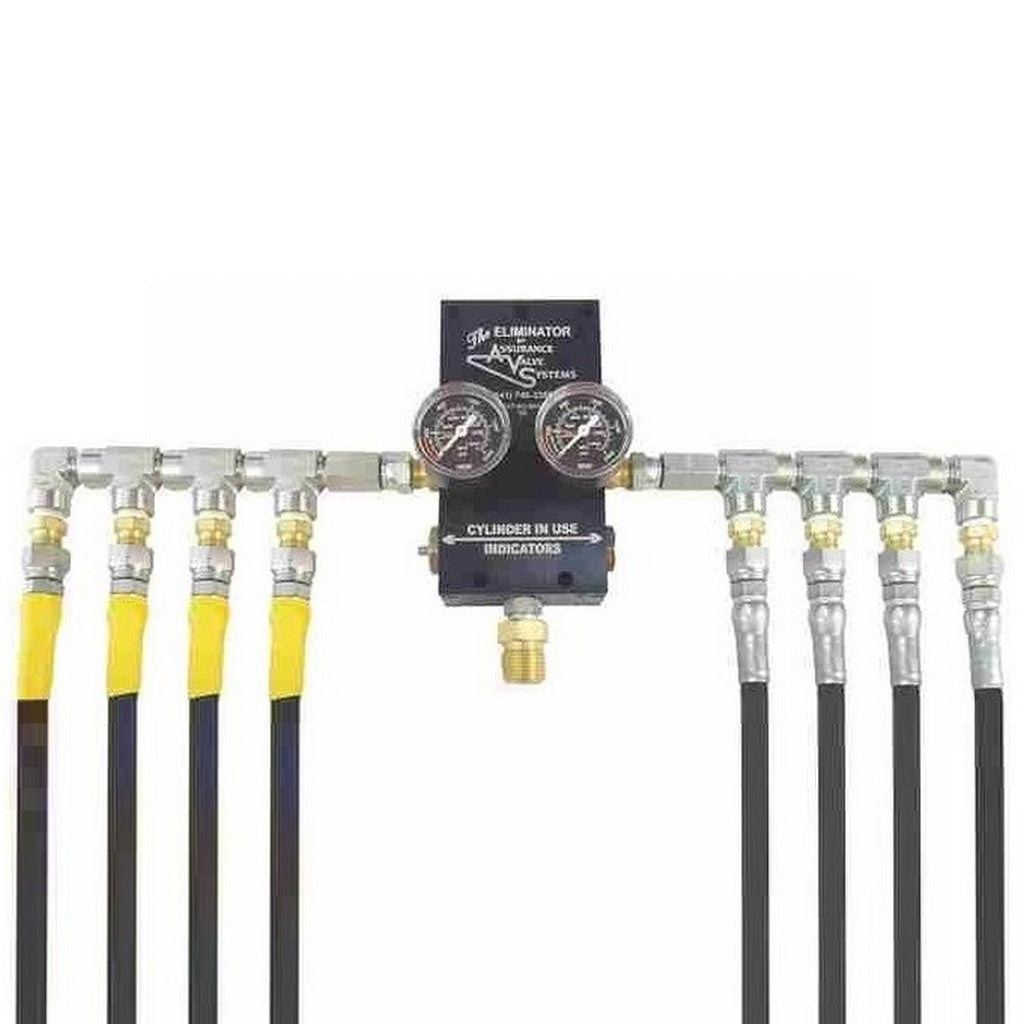 Assurance Valve Eliminator N2 Auto Changeover with Hoses, 8 Cylinders