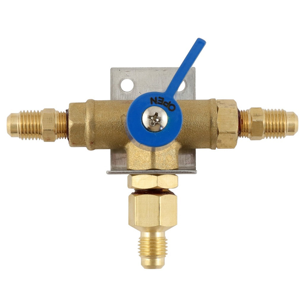 Foxx Low-Pressure Changeover Valve-Blue Handle 1/4" Male Flare-All