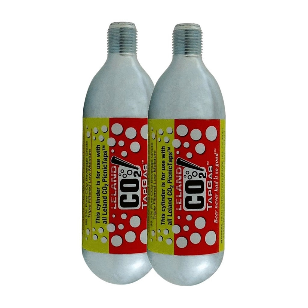 Leland CO2 Cartridge-threaded, 74Gm (2 Ea)