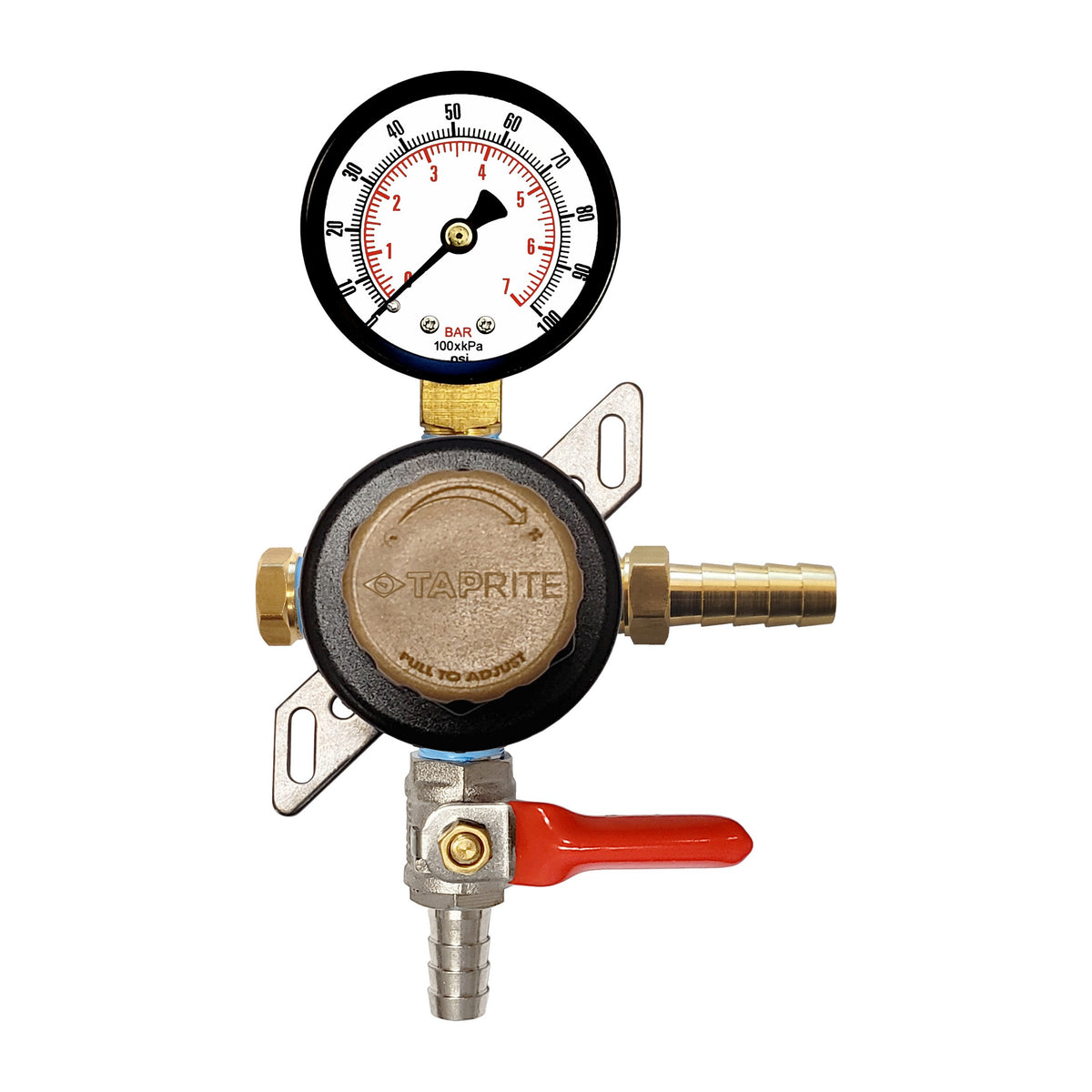 Taprite Secondary Regulator, 3/8"B-Shutoff-W/Check 100:Plug (Tap)