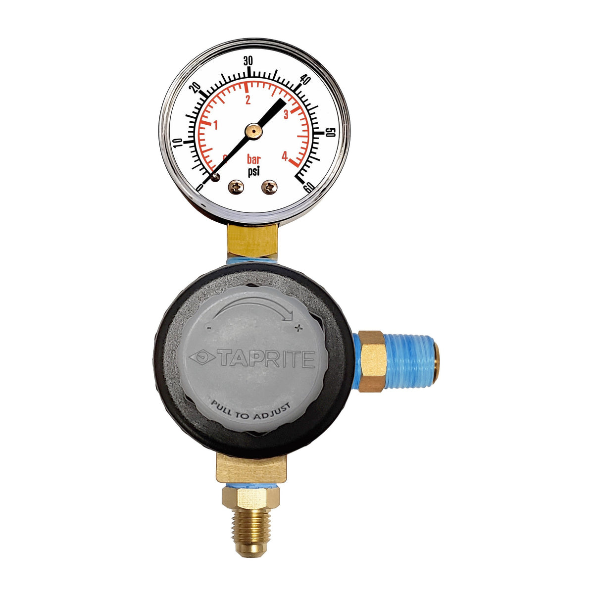 Taprite Add-A-Regulator, 1/4" Male Flare  with Check Valve, 60:Open