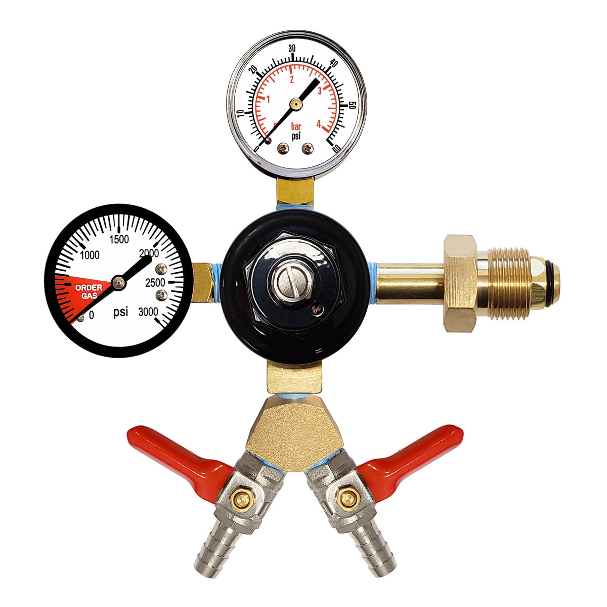 Taprite Nitrogen Regulator, Y-3/8"B'S-Shutoff-W/Check 60:3000 (Tap)