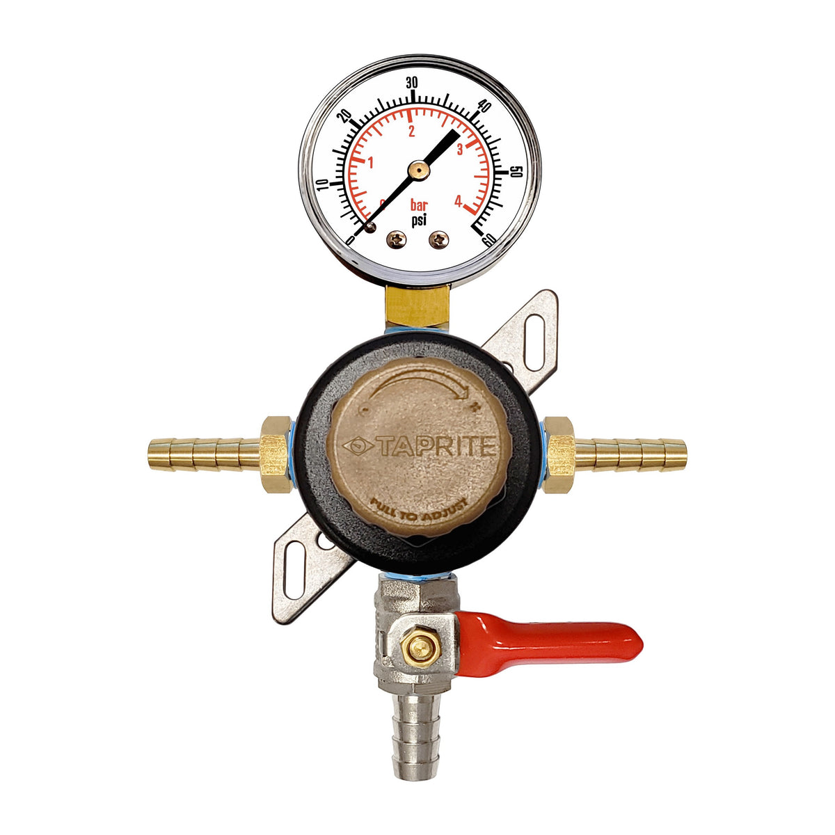Taprite Passthru Regulator, 3/8"B-Shutoff-W/Check 60:1/4"B'S (Tap)