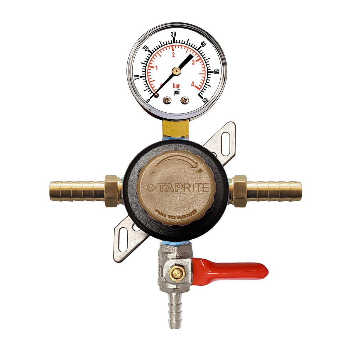 Taprite Passthru Regulator, 1/4"B-Shutoff-W/Check 60:3/8"B'S (Tap)