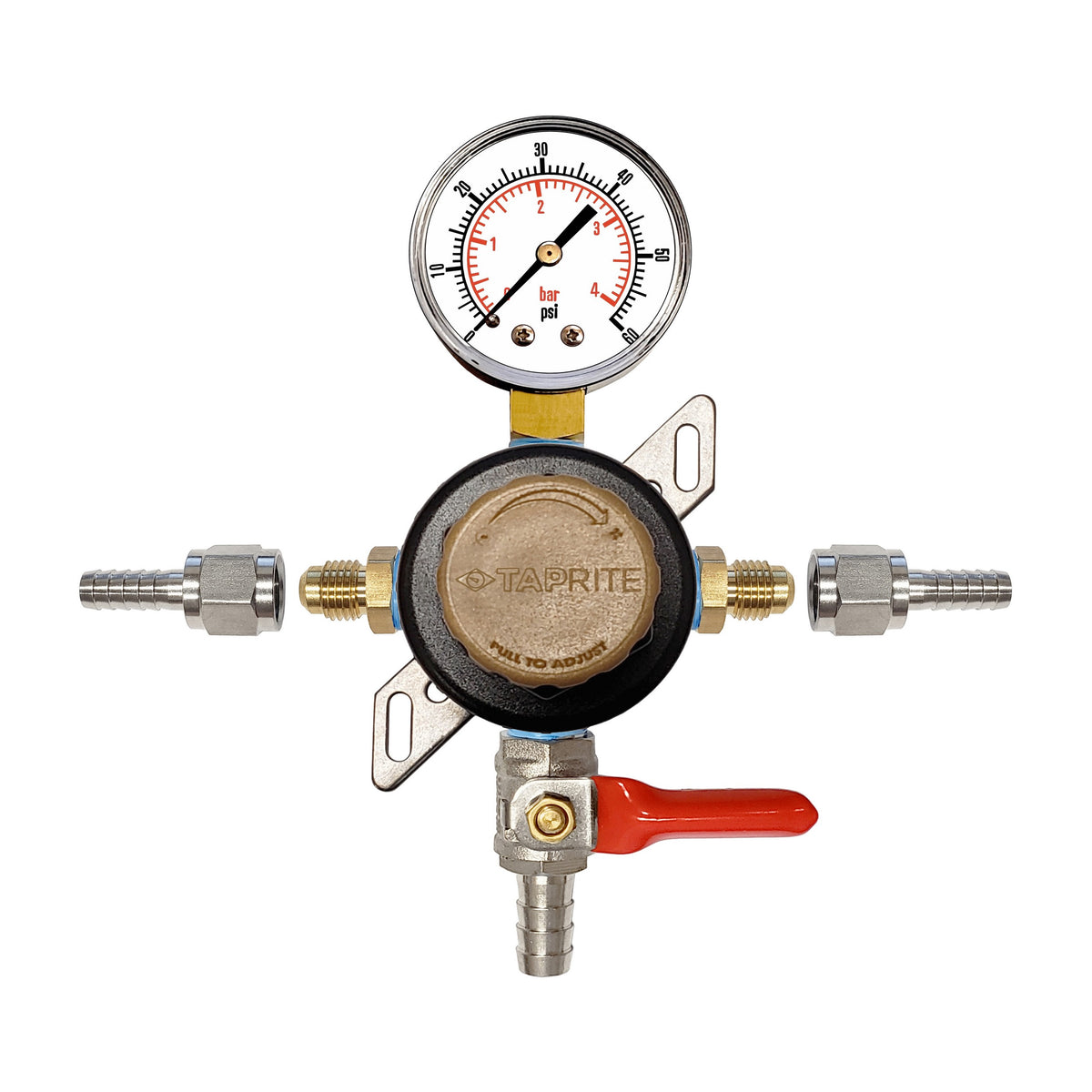 Taprite Passthru Regulator, 3/8"B-Shutoff-W/Check 60:1/4"B'S (Tap)