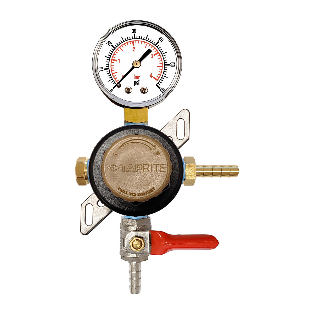 Taprite Secondary Regulator, 1/4"B-Shutoff-W/Check 60:Plug:1/4"B (Tap)