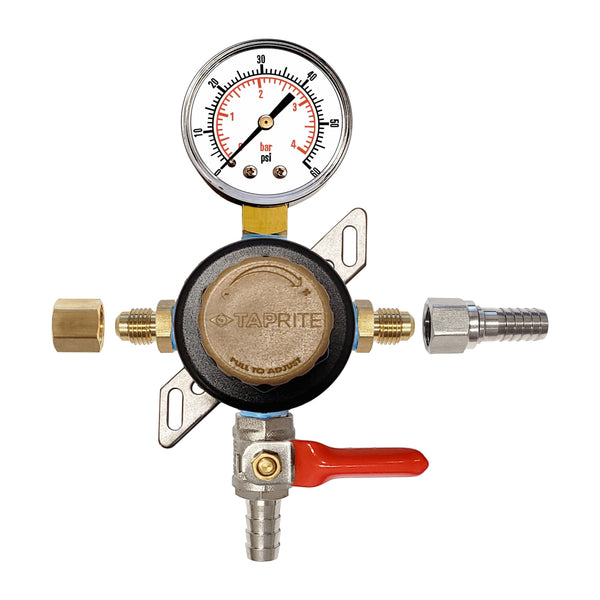 Taprite Secondary/Pass Thru Regulator, 3/8" Ball Shutoff with Check Valve, 60:Universal