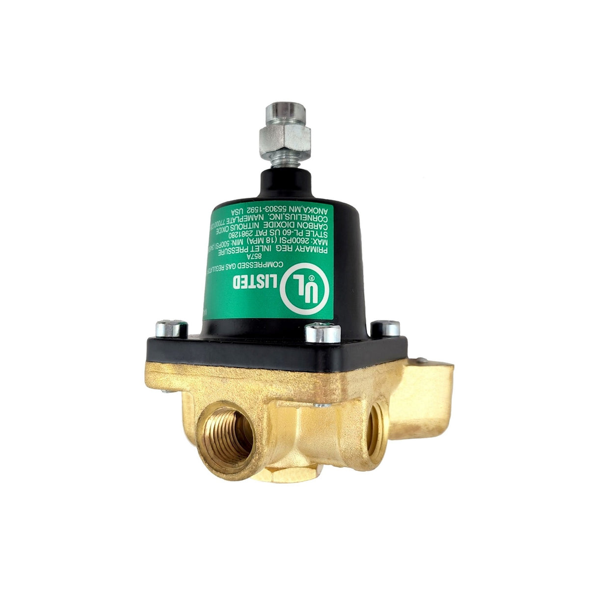 Cornelius Regulator Body-secondary 100-PSI (Gold) Corn