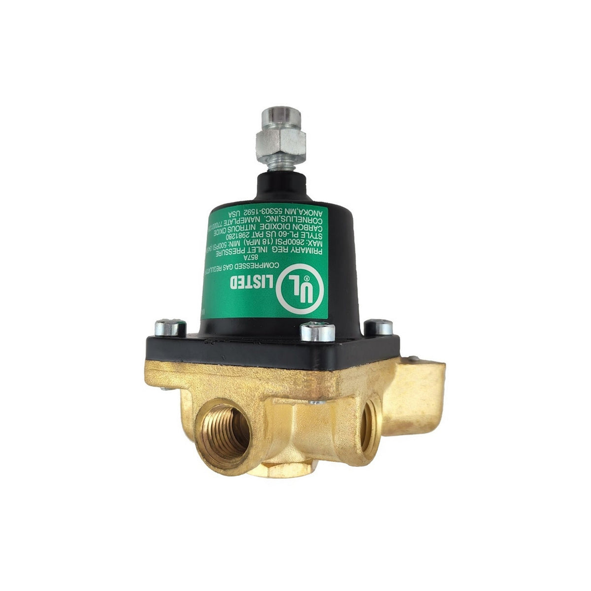 Cornelius Regulator Body-primary 60-PSI (Green) Corn