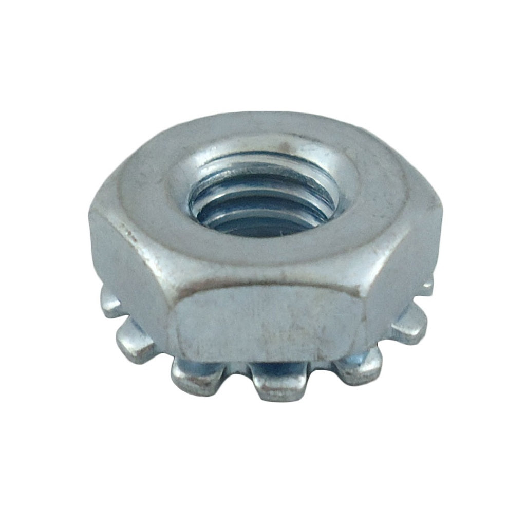 Nut W/star Washer, #10-32 (Zinc)
