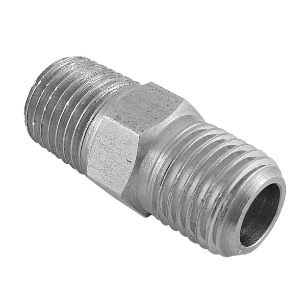 Heavy-Duty Hex Nipple, 1/4" Male Pipe Thread Left-Hand Thread For N2 Stainless Steel