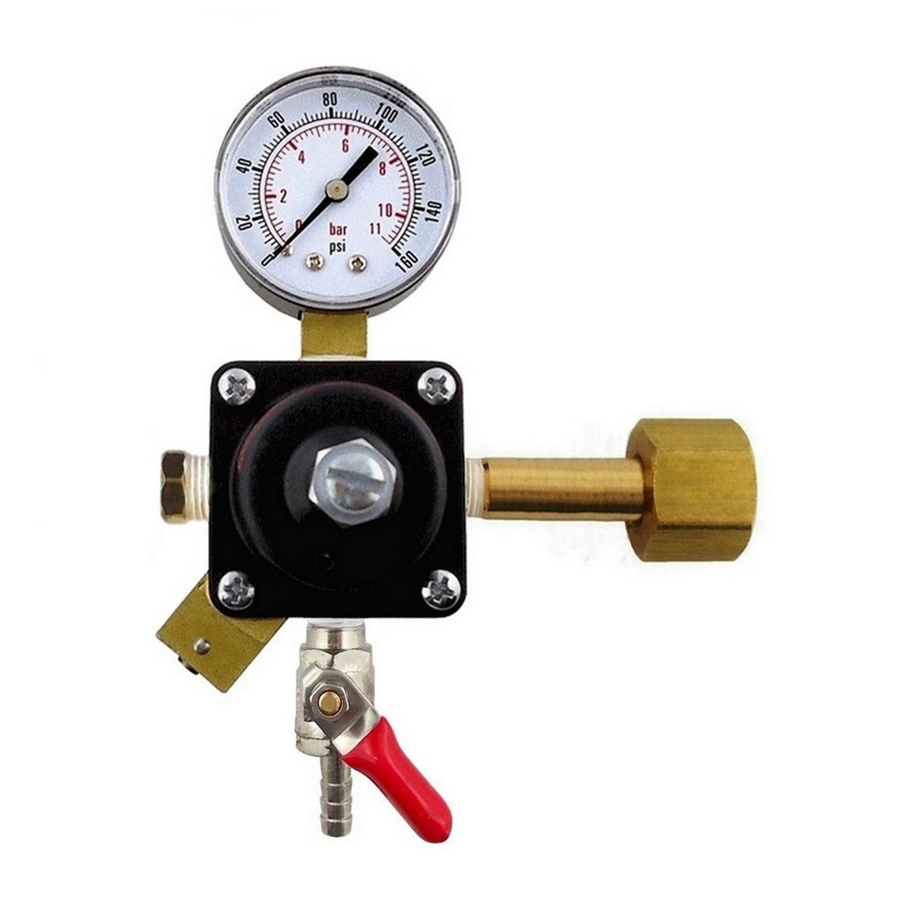Cornelius CO2 Regulator, 1/4" Ball Shutoff with Check Valve, 160:Plug