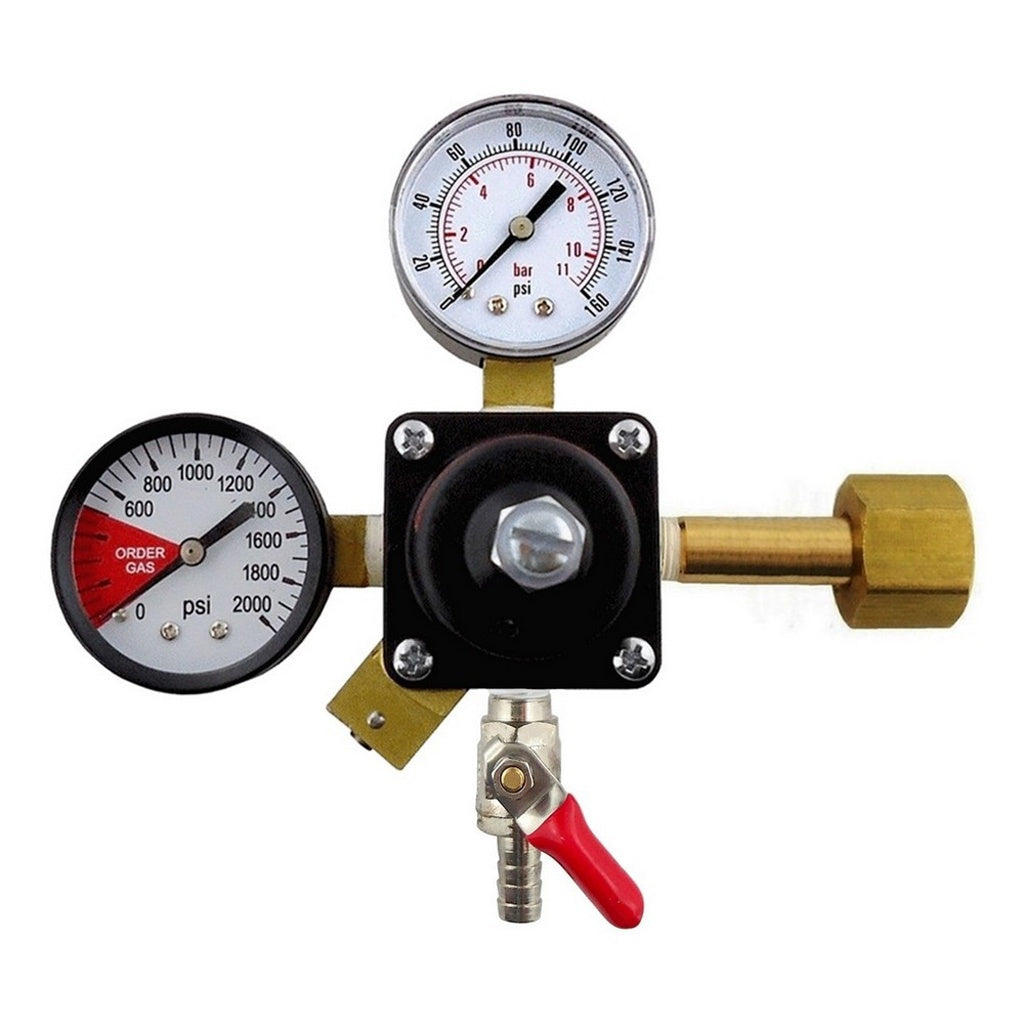 Cornelius CO2 Regulator, 3/8" Ball Shutoff with Check Valve, 160:2000
