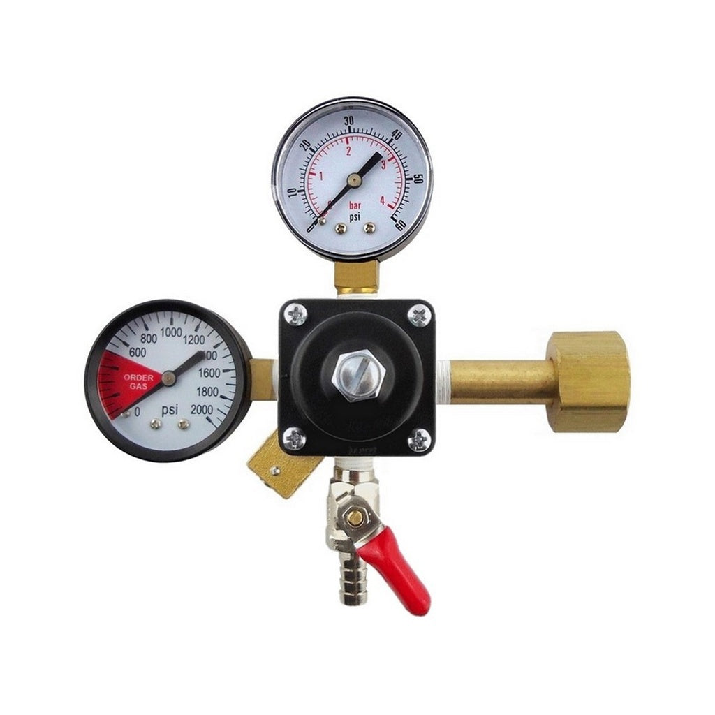 Cornelius CO2 Regulator, 3/8" Ball Shutoff with Check Valve, 60:2000