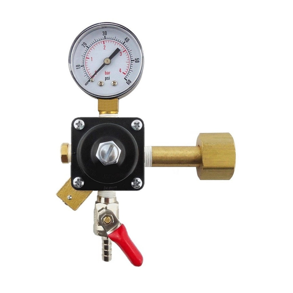 Cornelius CO2 Regulator, 1/4" Ball Shutoff with Check Valve, 60:Plug