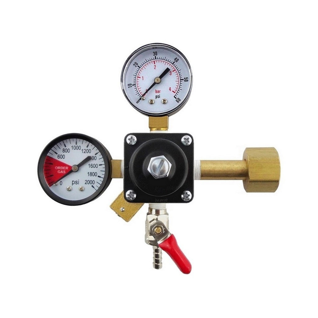 Cornelius CO2 Regulator, 1/4" Ball Shutoff with Check Valve, 60:2000