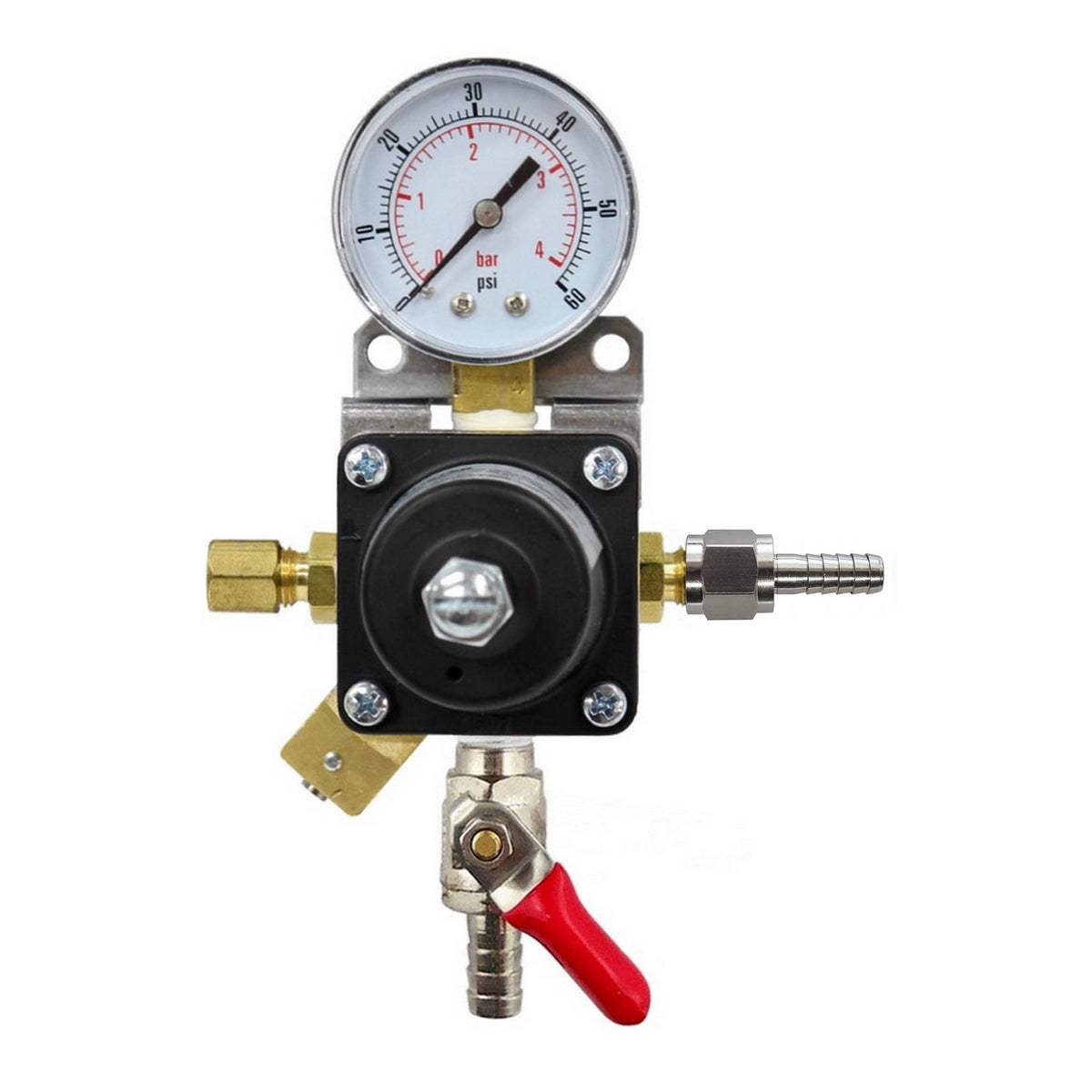 Cornelius Sec/pass Regulator, 3/8"B-Shutoff-W/Check 1/4"B-Inlet 60:Universal (Corn)