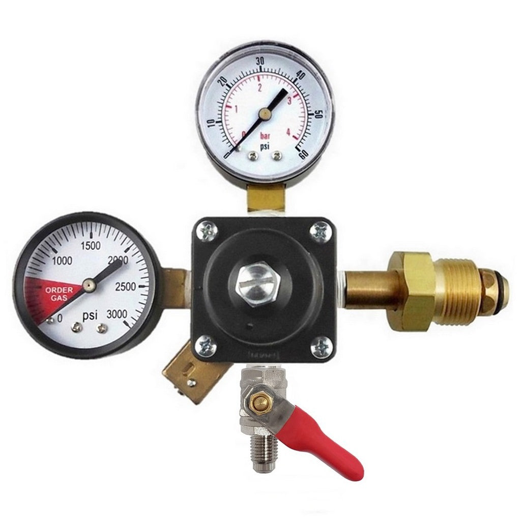 Cornelius Nitrogen Regulator, 1/4" Male Flare Shutoff with Check Valve, 60:3000