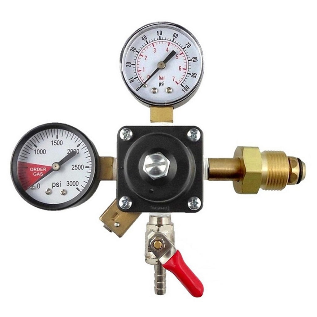 Cornelius Nitrogen Regulator, 1/4" Ball Shutoff with Check Valve, 100:3000
