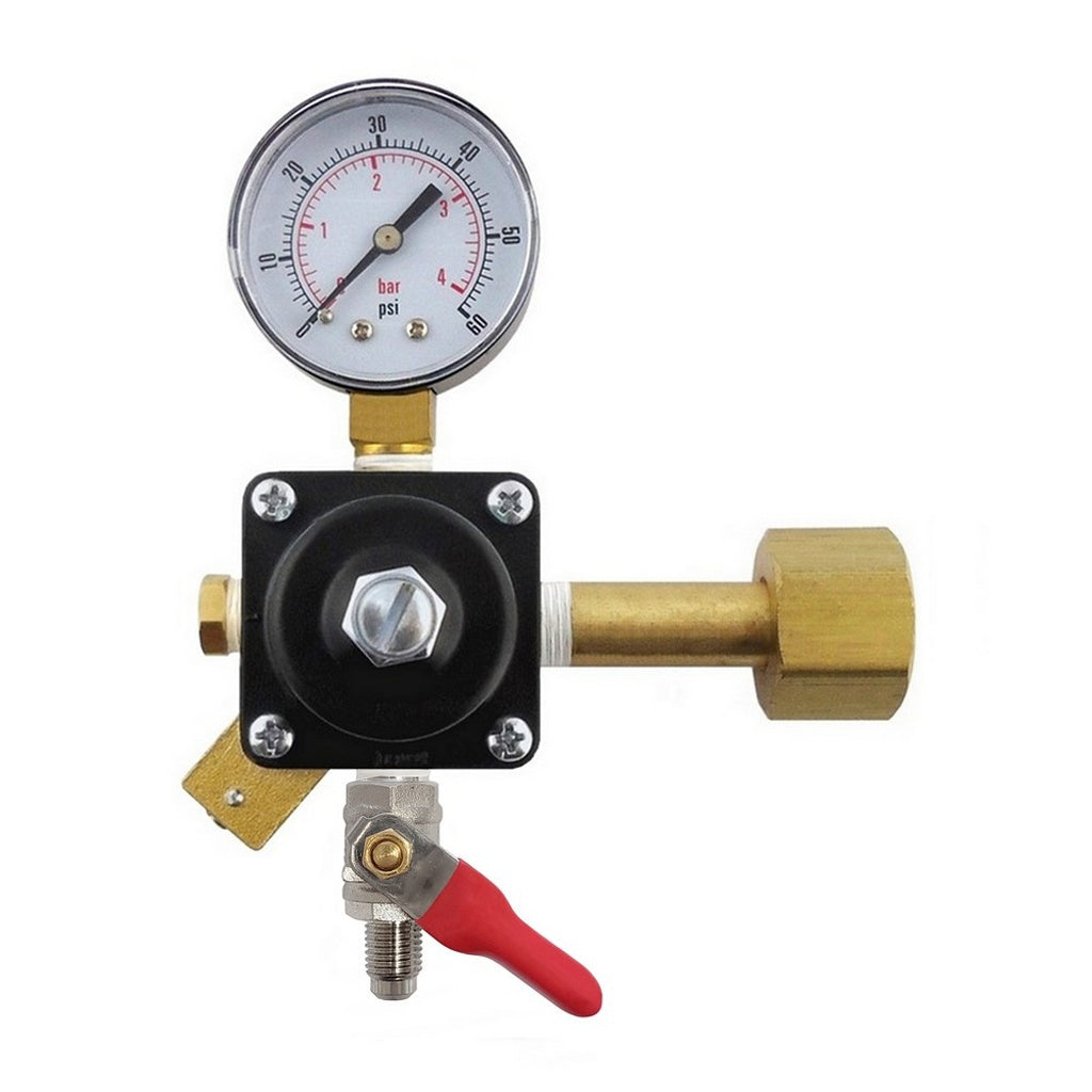 Cornelius CO2 Regulator, 1/4" Male Flare Shutoff with Check Valve, 60:Plug