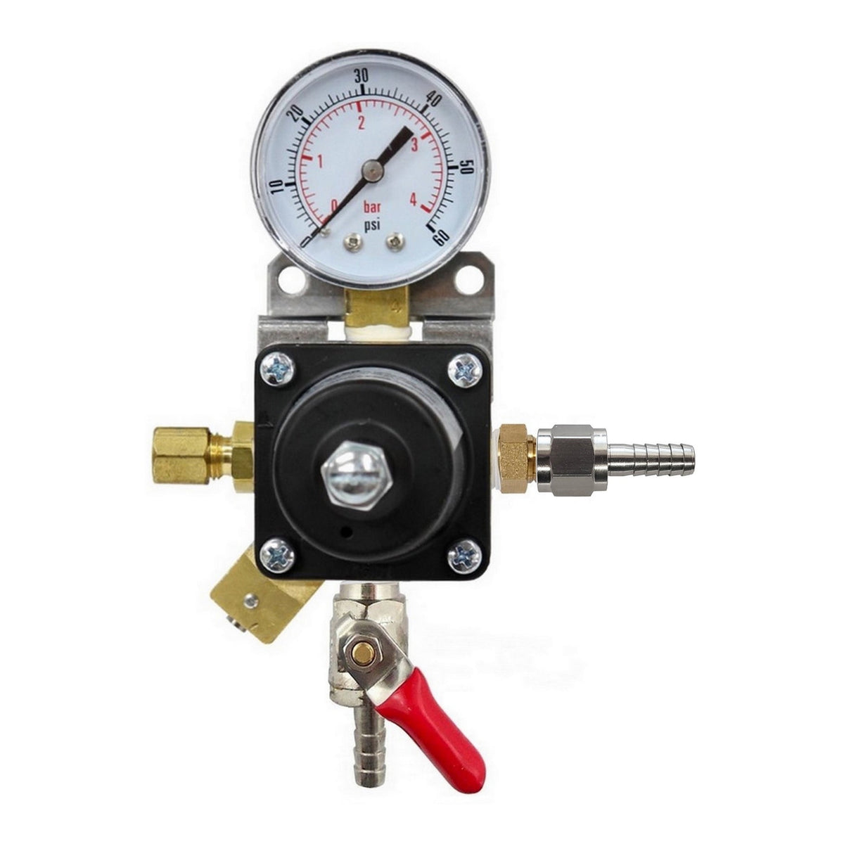 Cornelius Secondary/Pass Thru Regulator, 1/4" Ball Shutoff with Check Valve, 60:Universal