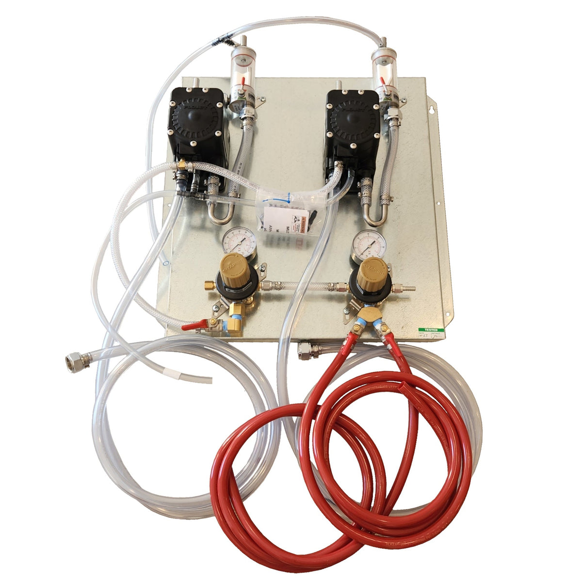 Core Fob Panel, 2-Beer Pump / 2-Mbt Fob / 2-Tube Set (Tap)