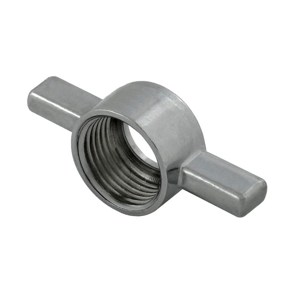 Winged "Beer" Nut Plated Brass