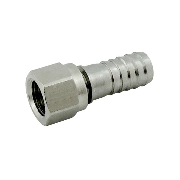 1Pc-Swivel Nut/Stem Set, 1/4" Female Flare x 3/8" B 304 Stainless Steel