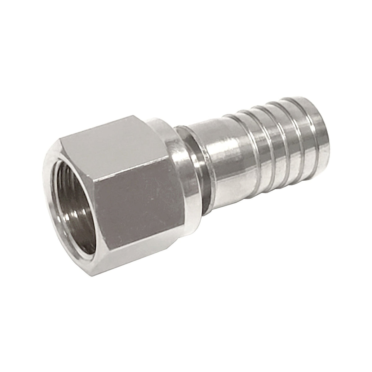 1Pc-Swivel Nut & Stem Set, 3/8" Female Flare x 1/2" B 304 Stainless Steel