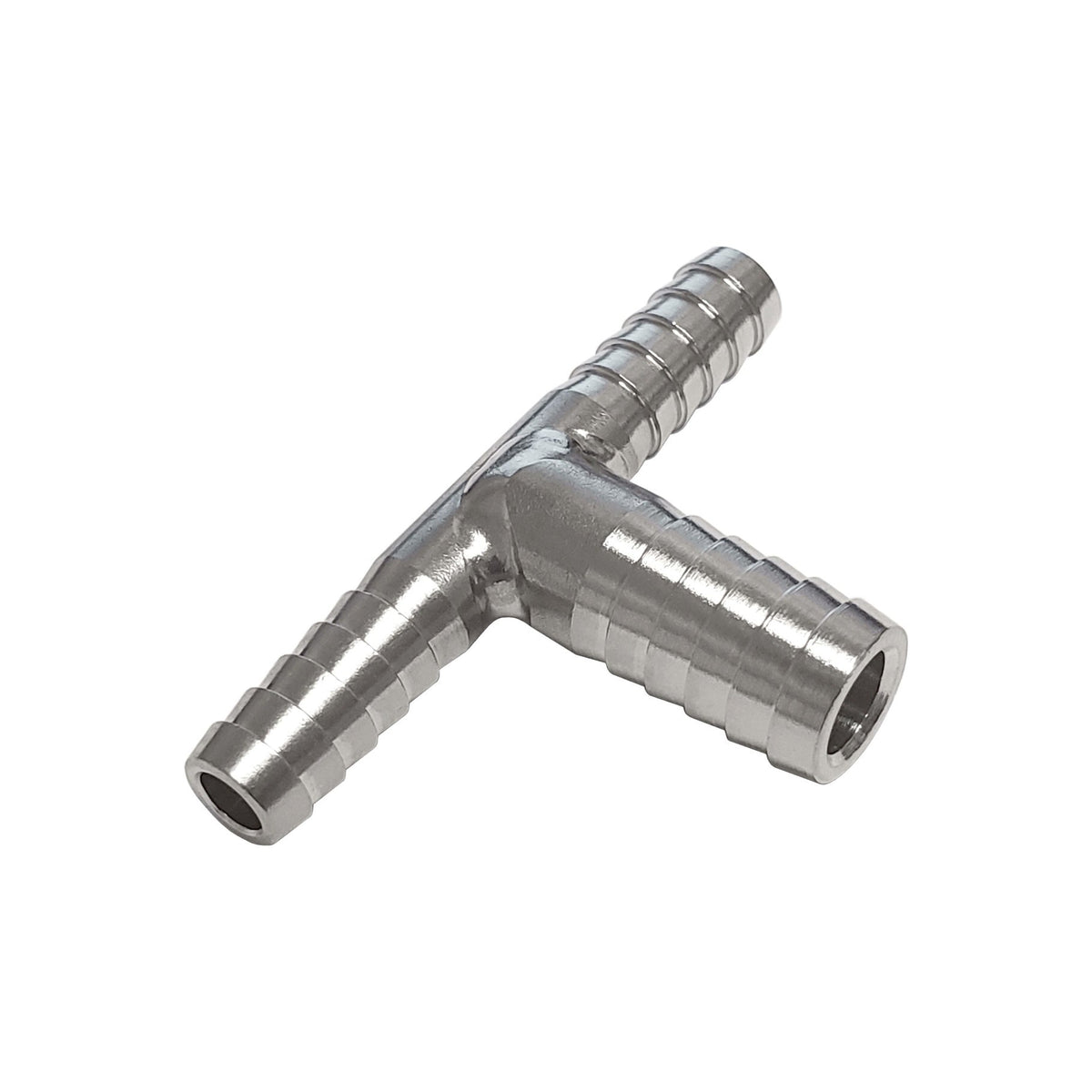 Tee, 1/4" B x 1/4" B x 3/8" B 304 Stainless Steel