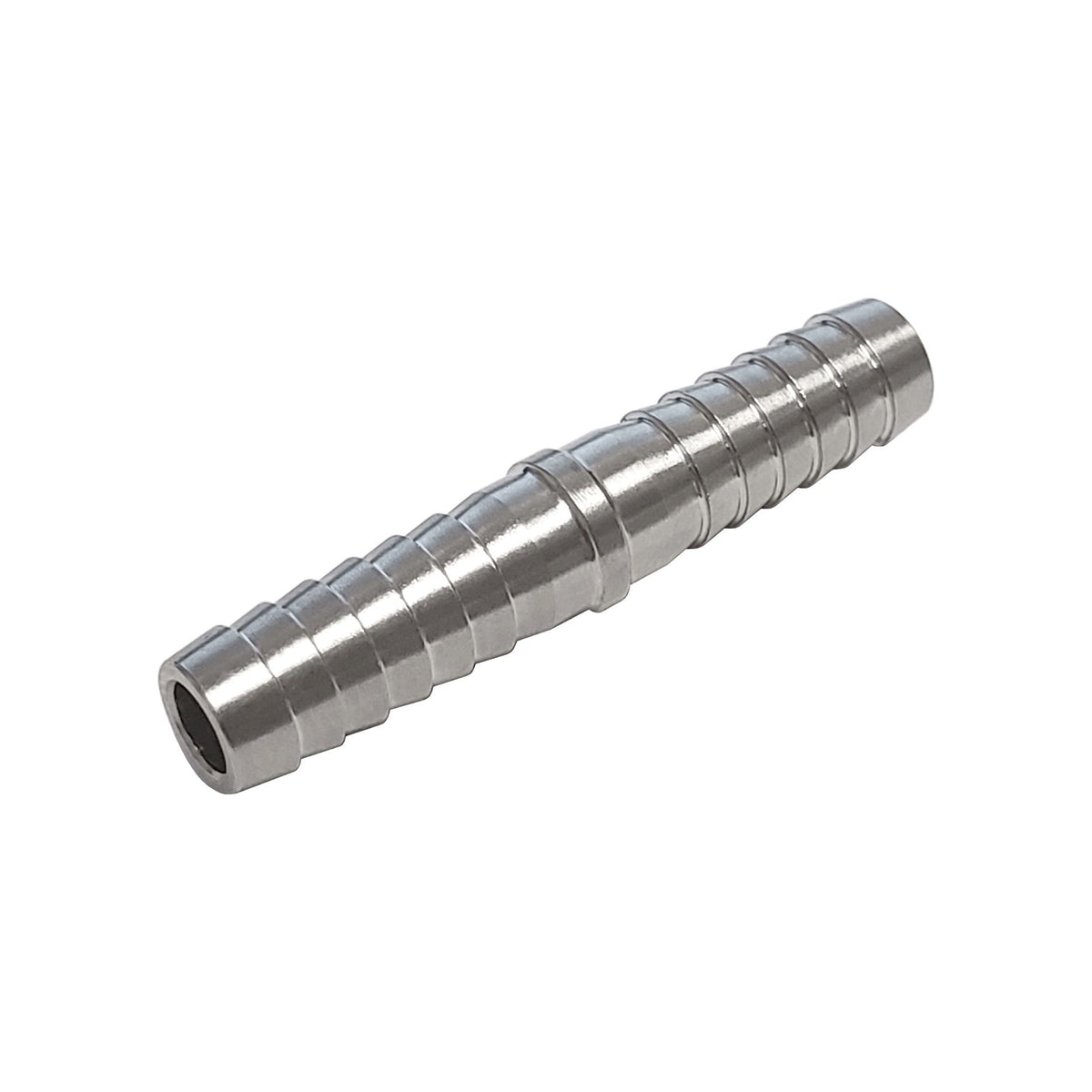 Splicer, 1/4" Barb x 1/4" Barb, 304 Stainless Steel