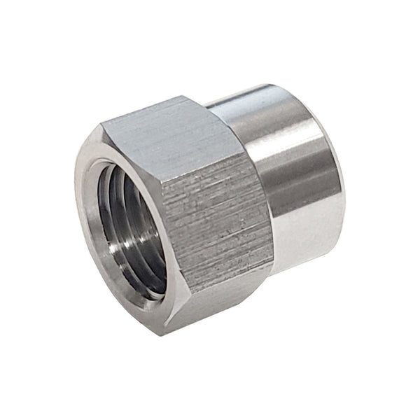 Cap Nut, 1/4" Female Flare, Stainless Steel