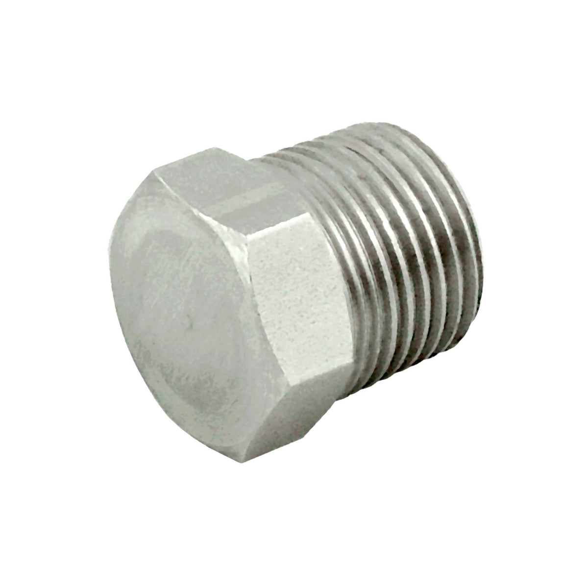 Hex Head Plug, 1/4" Male Pipe Thread 304 Stainless Steel