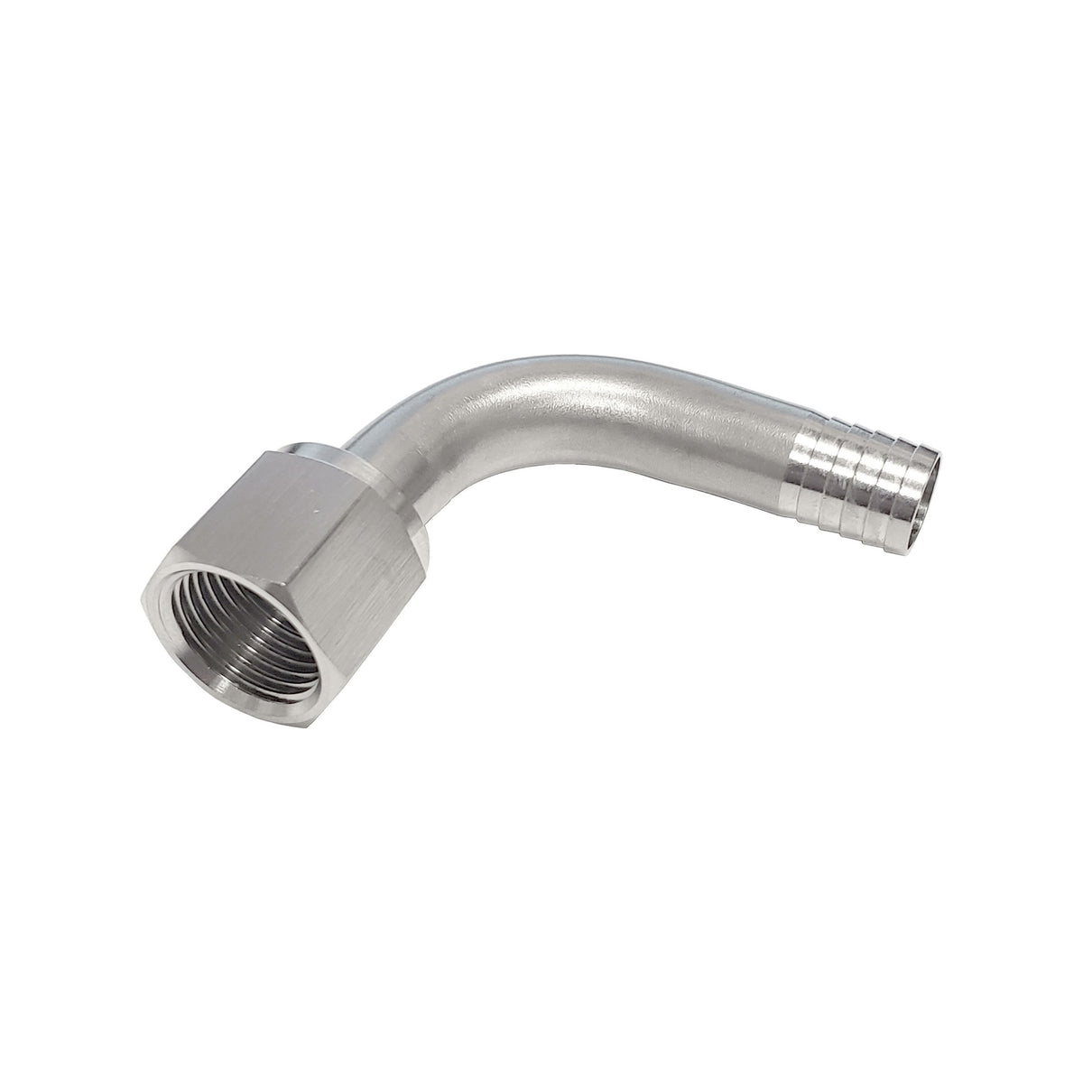 90° Swivel Elbow, 1/2" Female Flare x 1/2" B 304 Stainless Steel