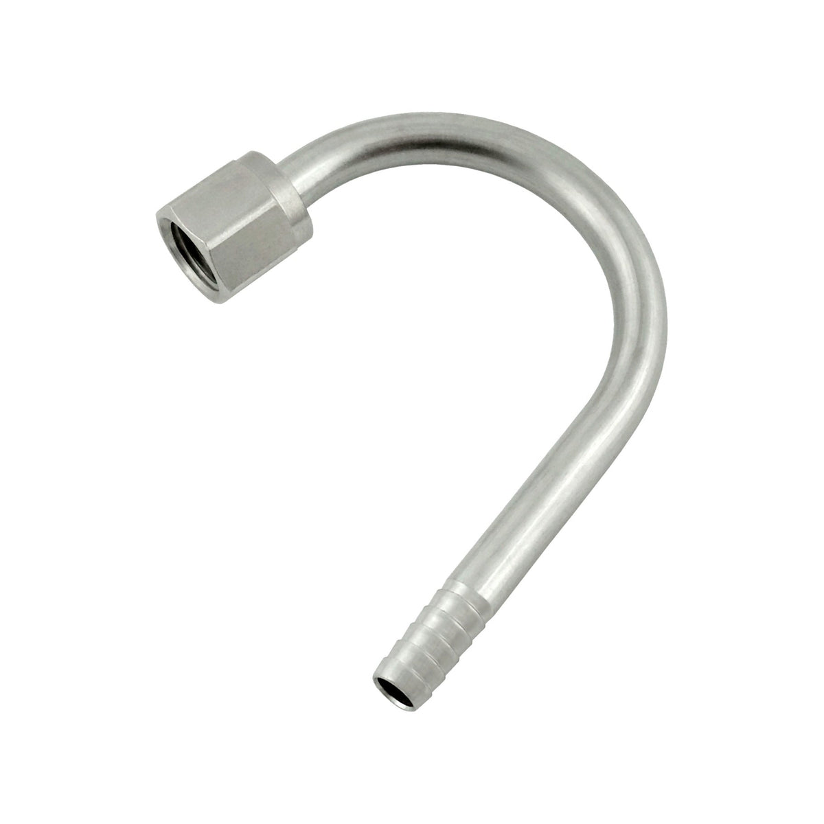 180° Swivel Eblow, 1/4" Female Flare x 1/4" B 304 Stainless Steel