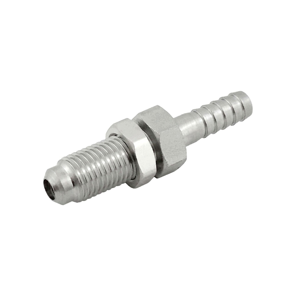 Panel Mount Adapter, 1/4" Male Flare x 1/4" B Stainless Steel