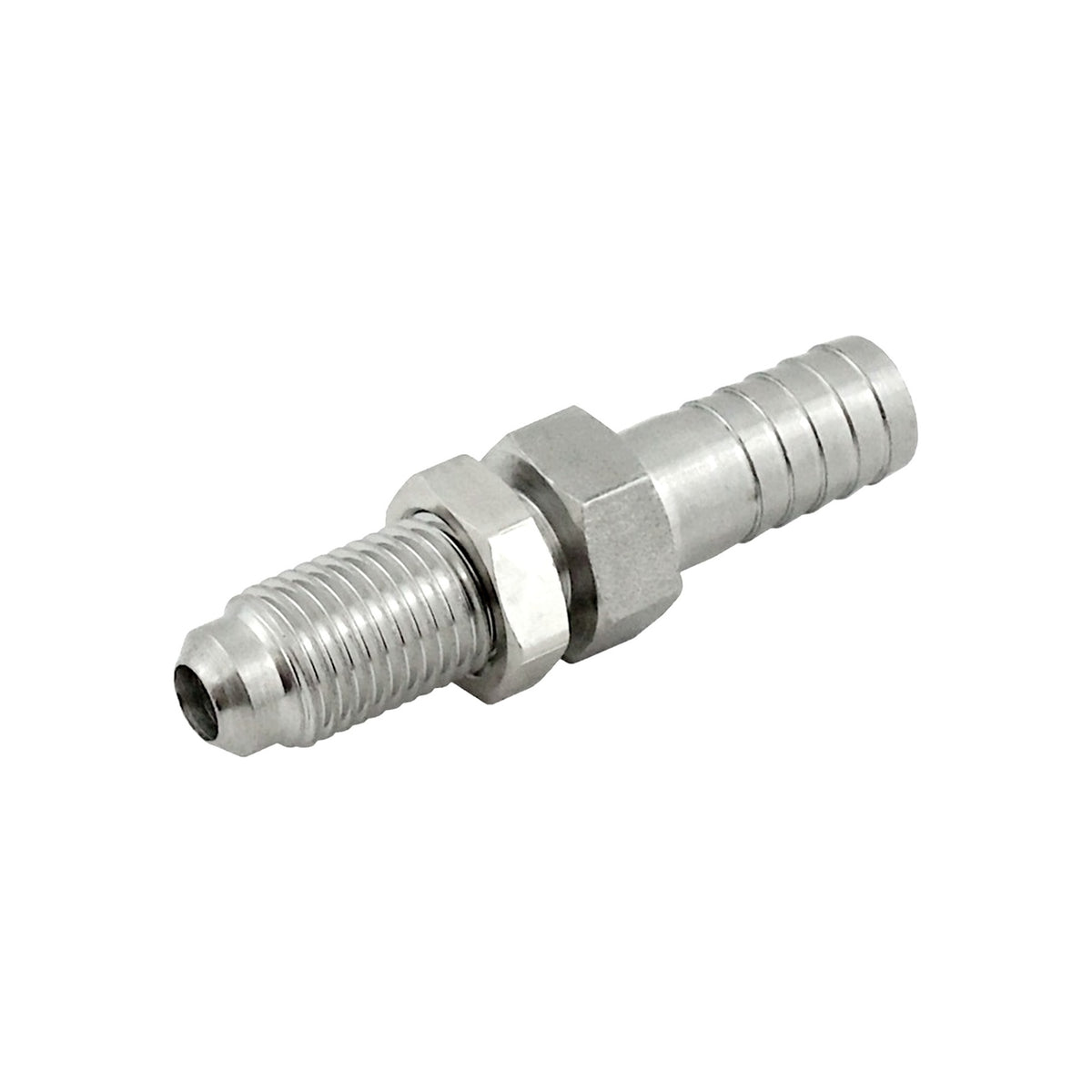 Panel Mount Adapter, 1/4" Male Flare x 3/8" B Stainless Steel