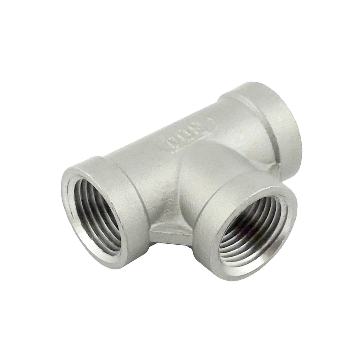 Tee, 1/4" Female Pipe Thread-All 304 Stainless Steel