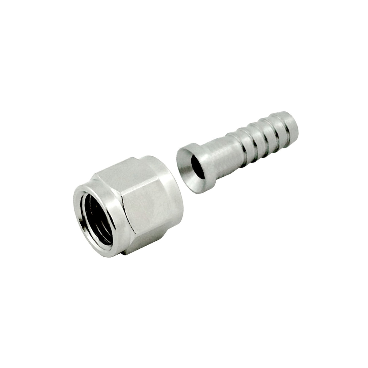 Swivel Nut & Stem Set 1/2"-16FFL Nut x 1/4" B Stainless Steel