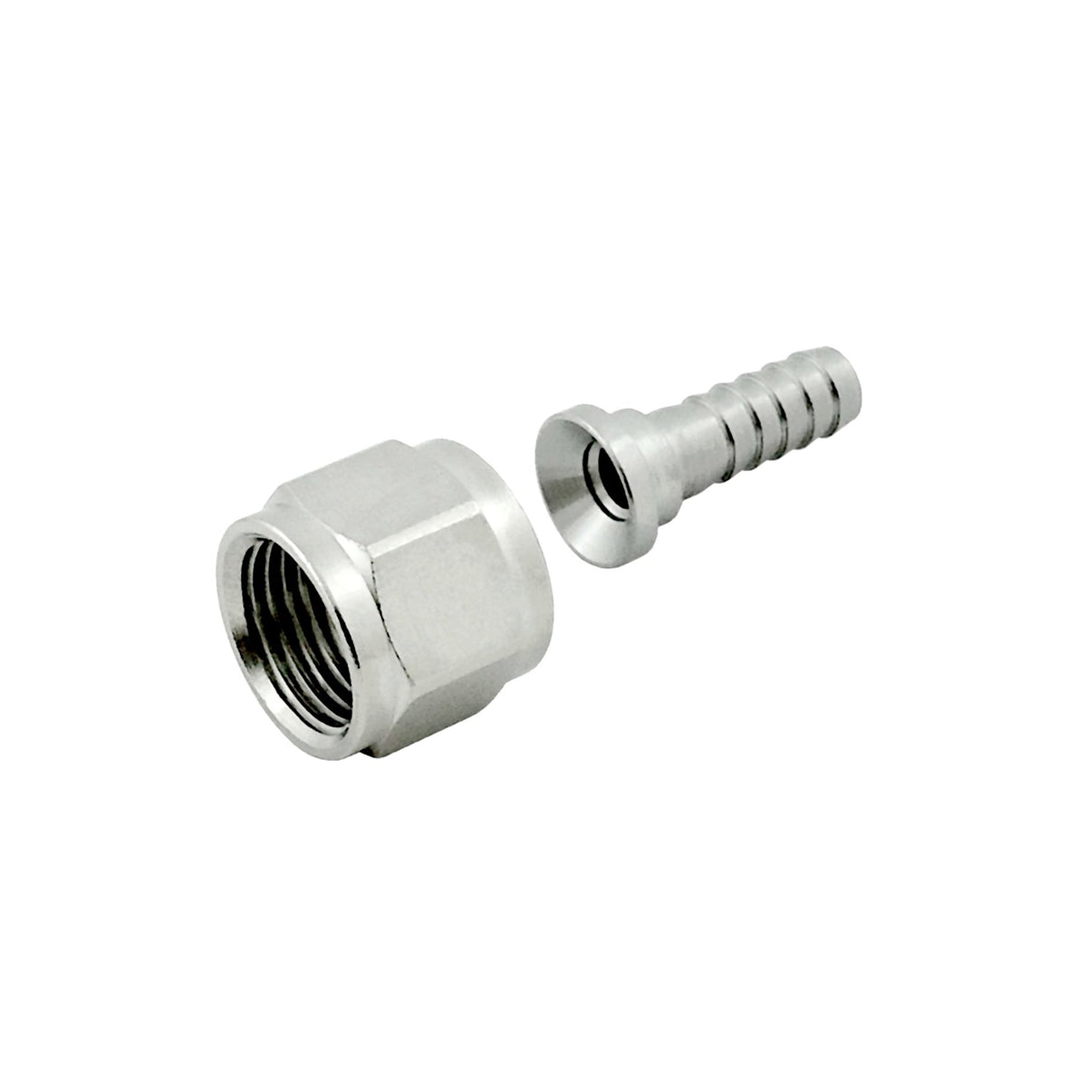 Swivel Nut & Stem Set (3/8"FFL Nut X 1/4"B) Stainless Steel
