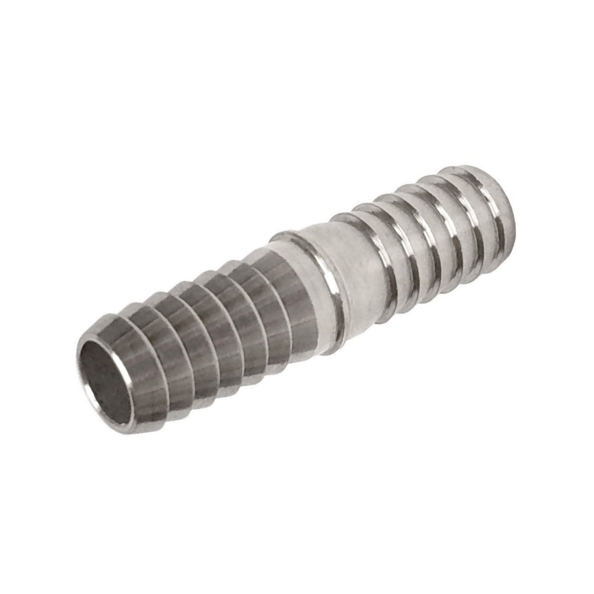 Splicer, 3/8" Barb x 3/8" Barb, 304 Stainless Steel