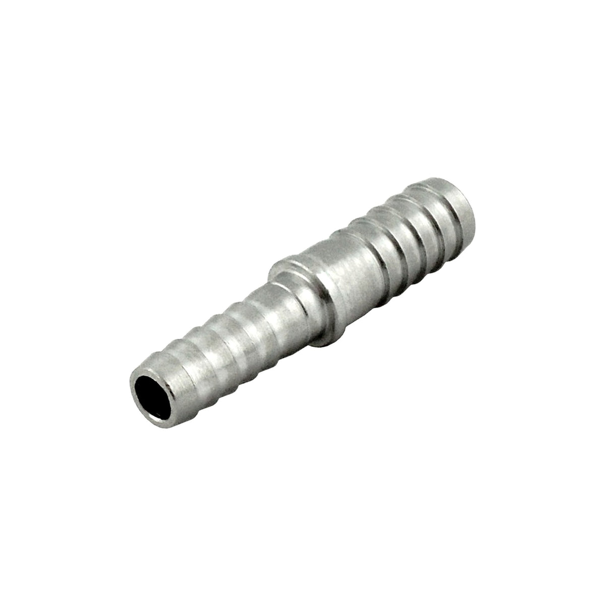 Splicer, 1/8" Barb x 1/4" Barb,Stainless Steel