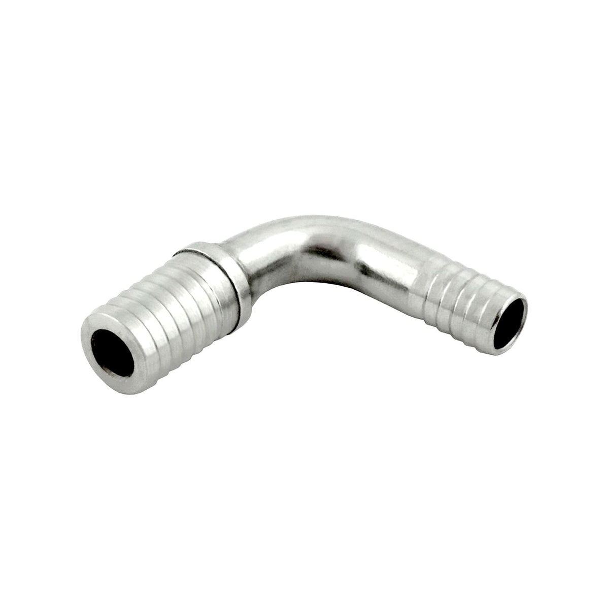 90° Splicer, 3/8" B x 1/2" B Stainless Steel